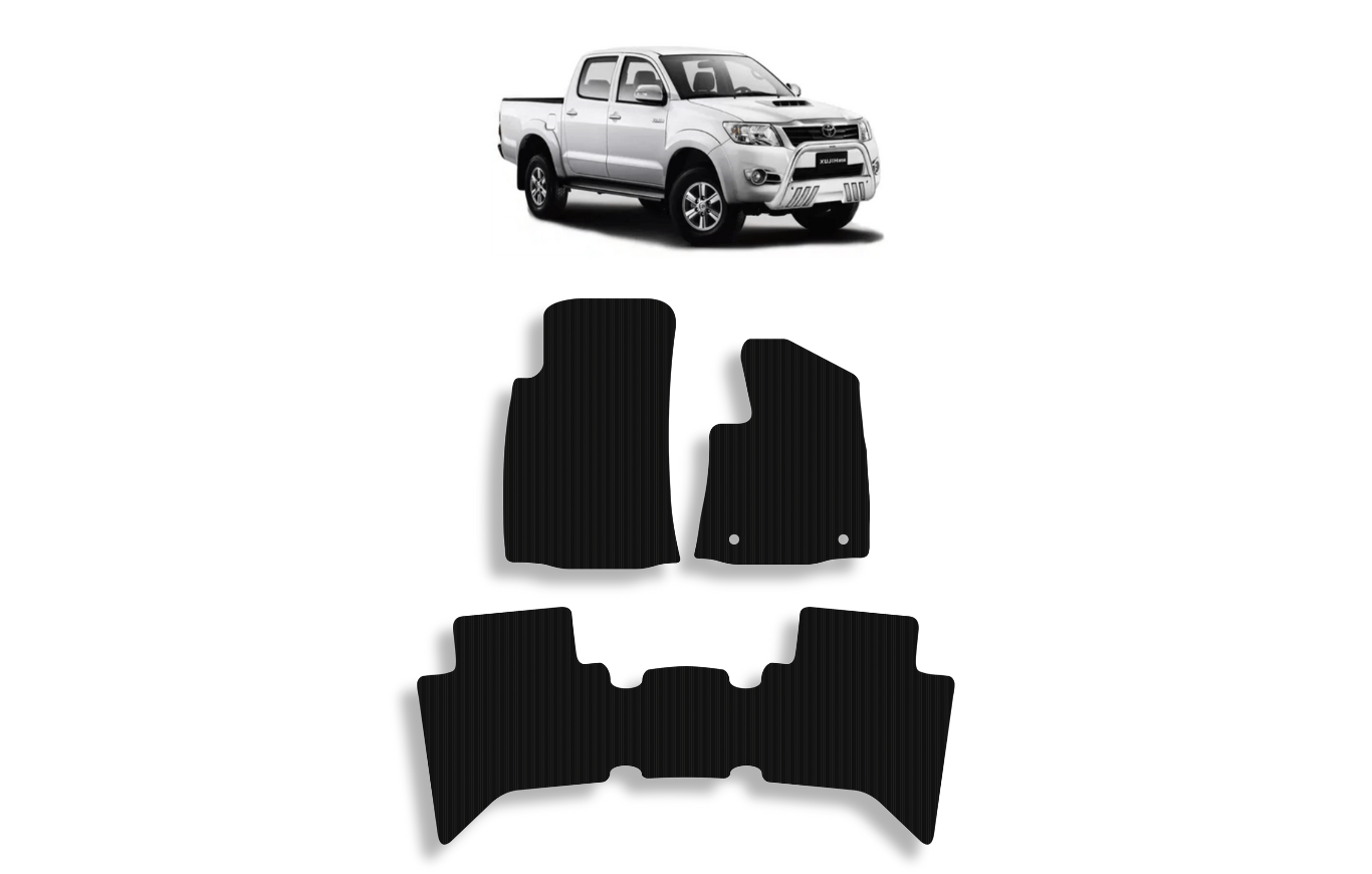 Toyota Hilux Double Cab Floor Mat 2005-present Ribbed