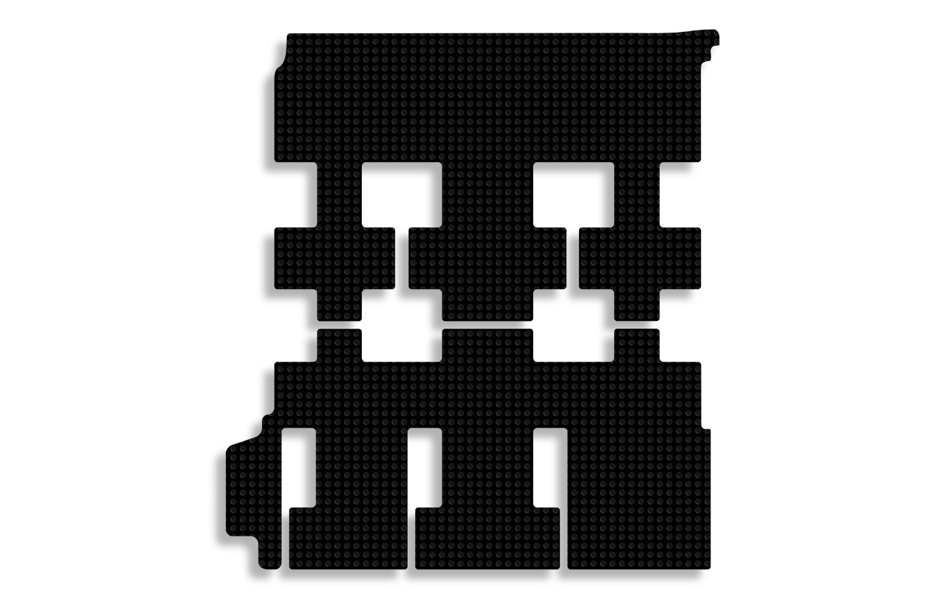 VW KOMBI Transporter T6.1 <b>LONG-WB</b> Back Passenger Floor Mats (2020-present) - Image 3