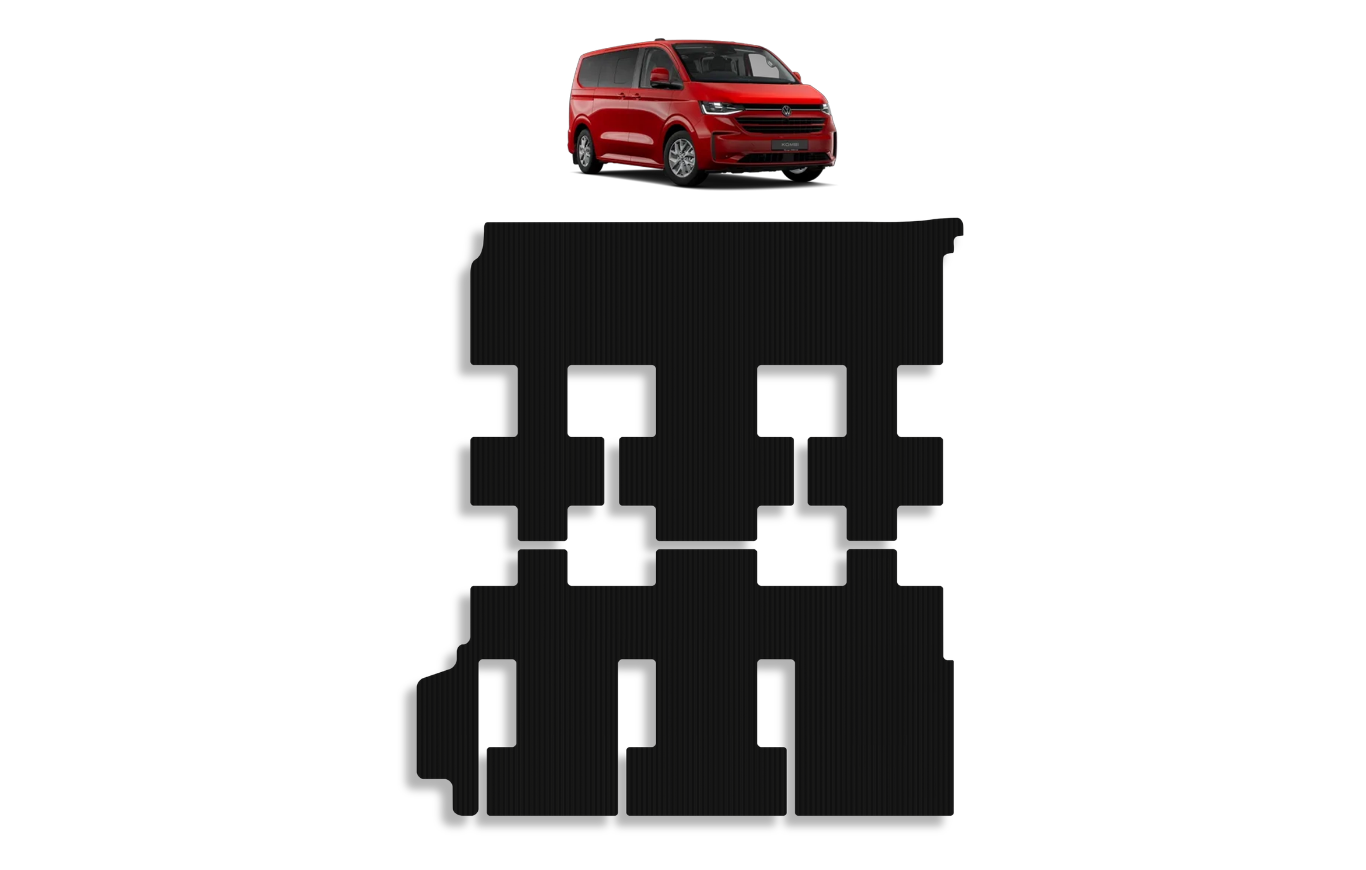 VW KOMBI Transporter T6.1 <b>LONG-WB</b> Back Passenger Floor Mats (2020-present) - Image 2