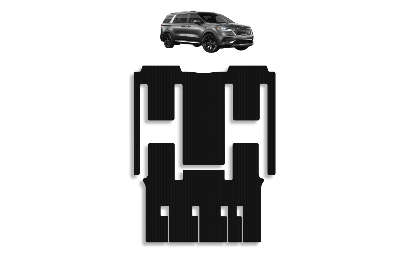 Kia Carnival Back Passenger Floor Mats 4th Gen (7 Seater) 2020-present - Image 2