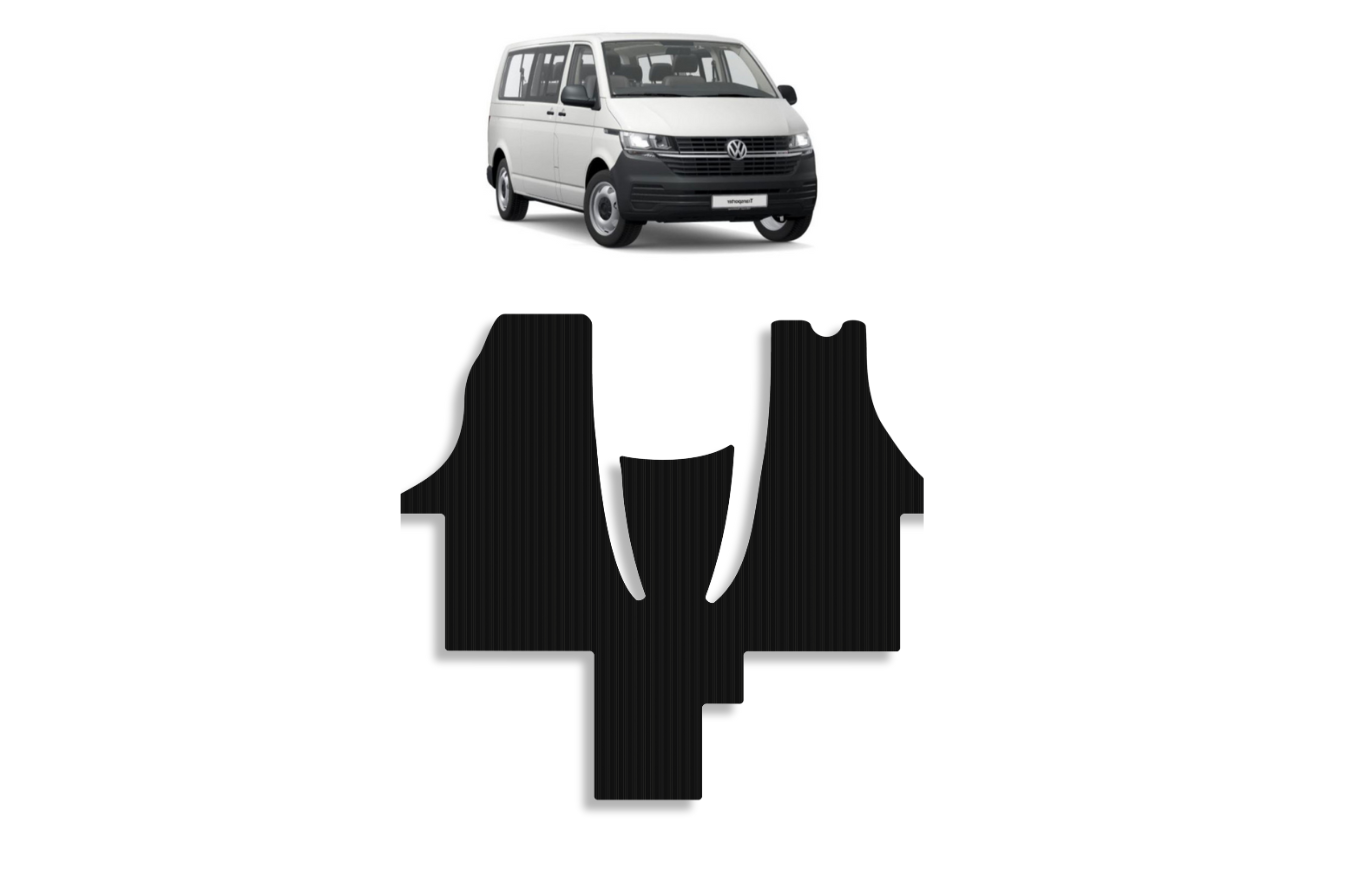 VW T6.1 TRANSPORTER TRENDLINE <b>SHORT-WB</b> Front Floor Mats (2018-present) - Image 2
