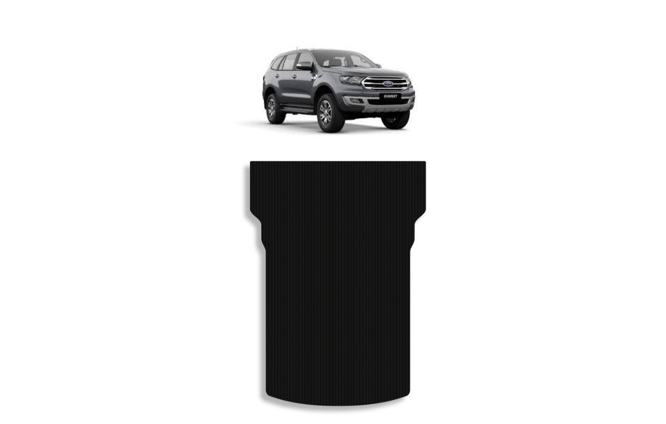 Ford Everest Extended 1 Piece Boot Mat WITHOUT left corner 2015-2022 Ribbed