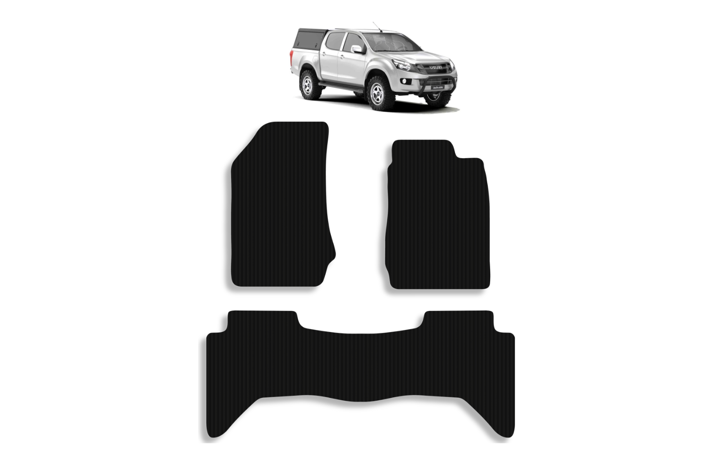 Isuzu KB Double Cab Floor Mats 2013-2017 - Image 2