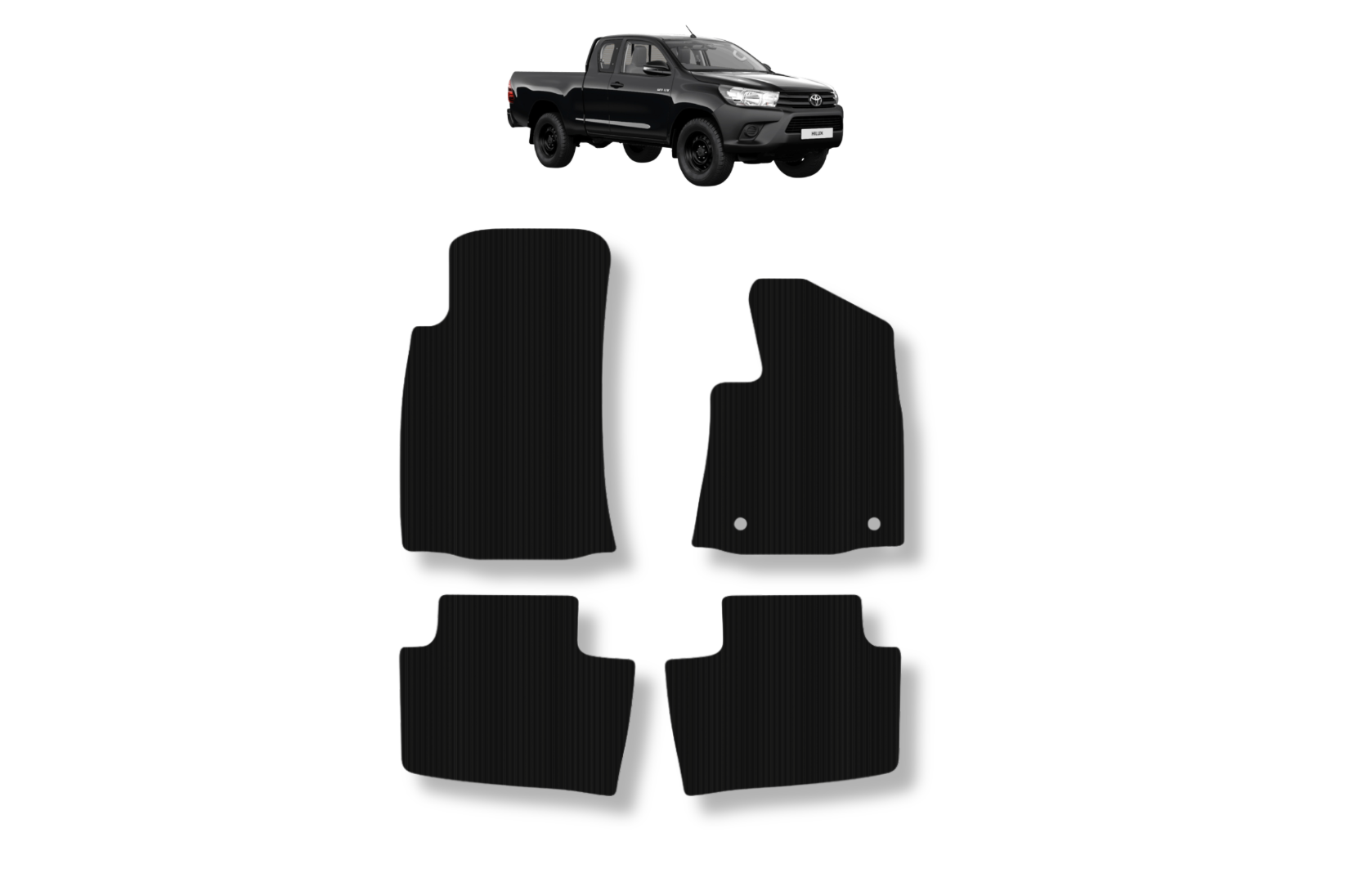 Toyota Hilux Extra Cab Floor Mats 2023-present - Image 2