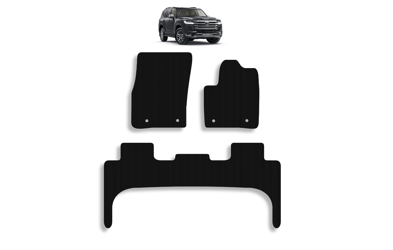 Land Cruiser 300 Hybrid Floor Mats 2 Seat Rows | 2022 - Present - Image 2